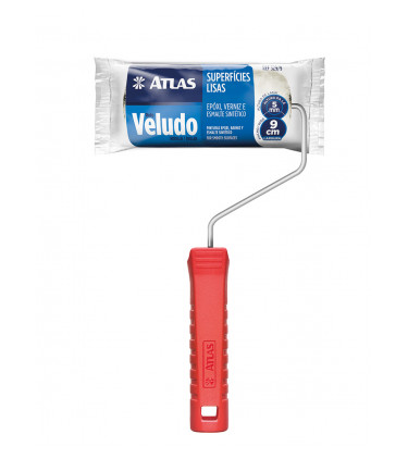 9cm Veludo mini roller with handle